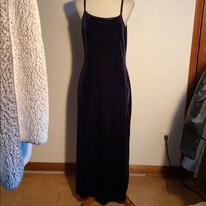 Long velvety dress